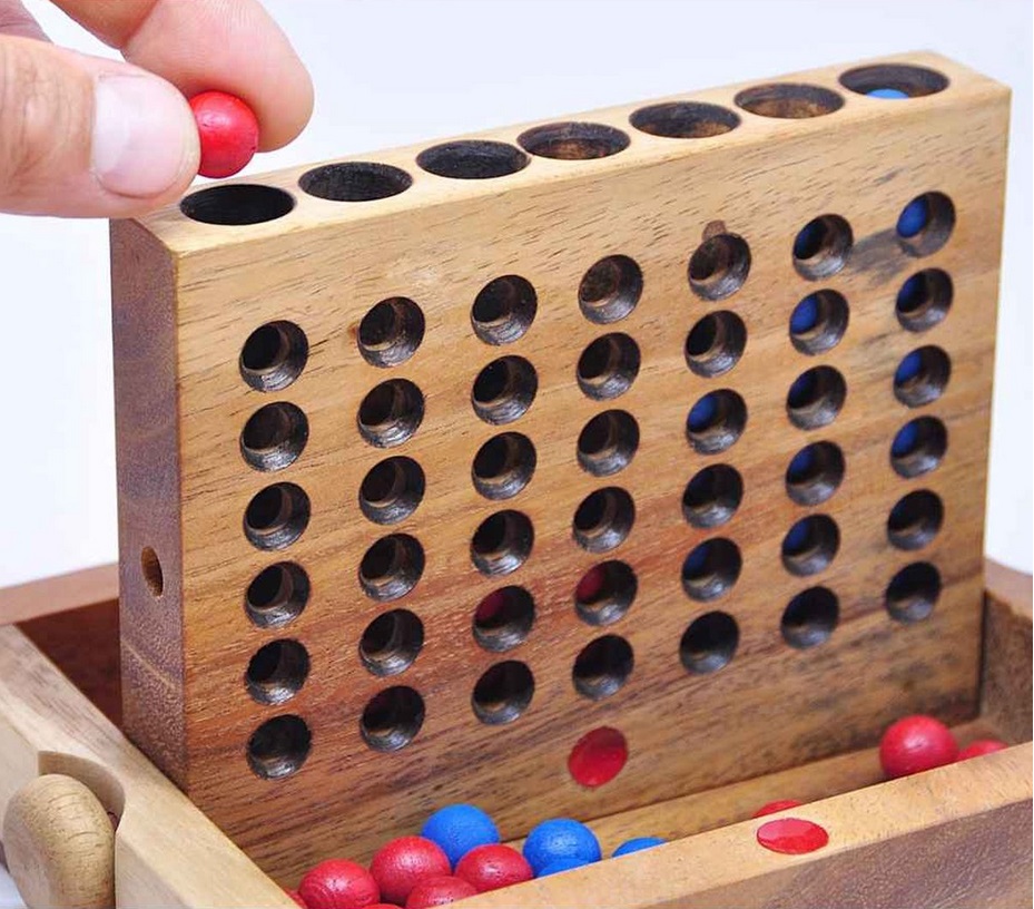 Logica\u0020Giochi\u0020Houten\u0020Bordspel\u00204\u0020op\u0020een\u0020Rij
