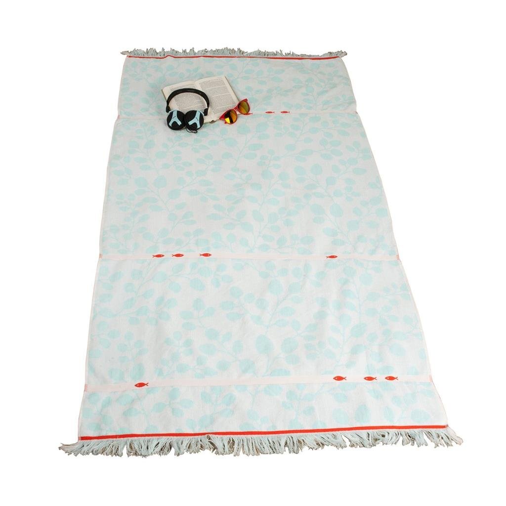 Clarysse\u0020Strandlaken\u0020met\u0020Visjes\u0020Print\u002090x170\u0020cm