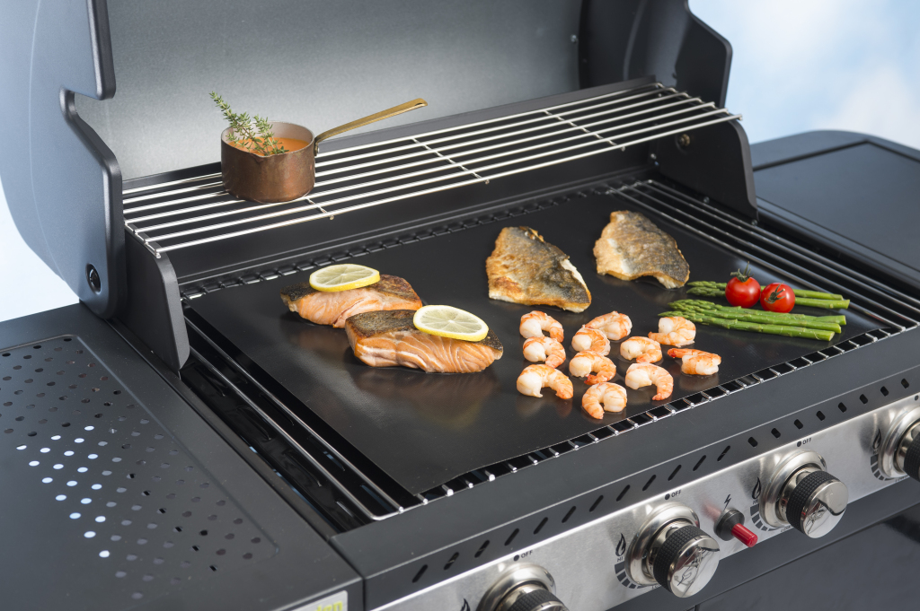 Nostik\u0020Barbecue\u0020Grillfolie\u002040x50cm\u0020Antikleef\u0020Zwart