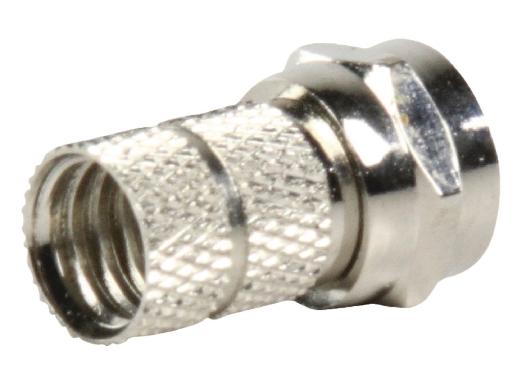 Valueline\u0020FC\u002D001PROF\u0020F\u002Dconnector\u0020Male\u0020Metaal\u0020Zilver