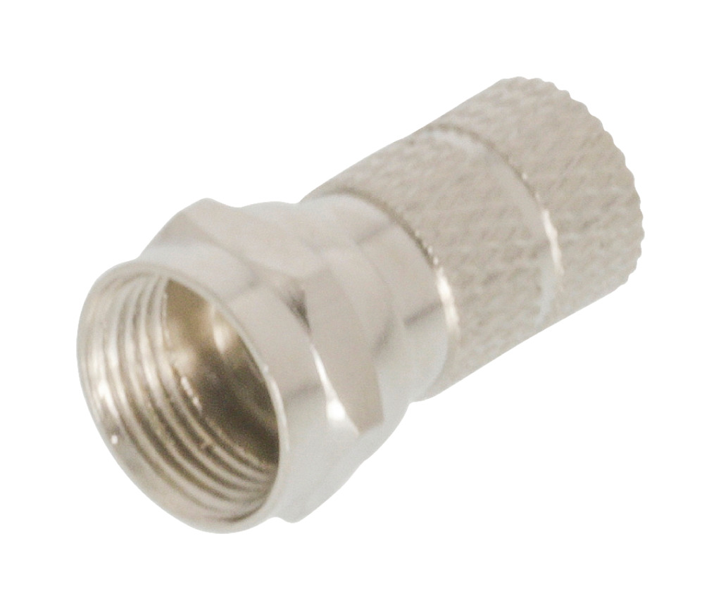 Valueline\u0020FC\u002D001PROF\u0020F\u002Dconnector\u0020Male\u0020Metaal\u0020Zilver