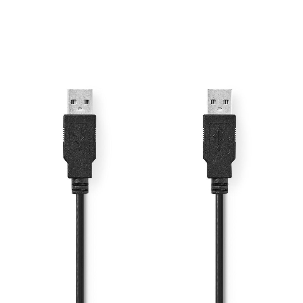 Nedis\u0020CCGT60000BK10\u0020Kabel\u0020Usb\u00202.0\u0020A\u0020Male\u0020\u002D\u0020A\u0020Male\u00201,0\u0020M\u0020Zwart