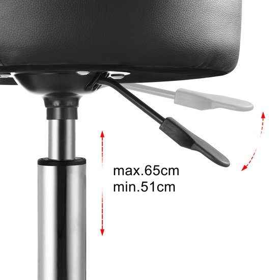 Casaria\u0020\u002D\u0020Hoogte\u0020Verstelbaar\u0020Rolkruk\u002051\u002D\u002065cm\u0020Zithoogte\u0020Zwart Casaria\u0020\u002D\u0020Hoogte\u0020Verstelbaar\u0020Rolkruk\u002051\u002D\u002065cm\u0020Zithoogte\u0020Zwart