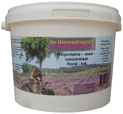 DIERENDROGIST\u0020WEI\u0020PROTEINE\u0020EIWIT\u0020CONCENTRAAT\u0020HOND\u002FKAT\u00201\u0020KG