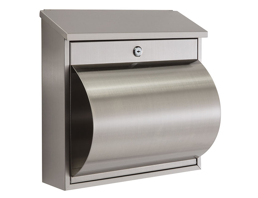 Boston\u0020brievenbus\u0020in\u0020RVS\u0020met\u0020krantenhouder\u0020afm\u002036x36x19\u0020cm