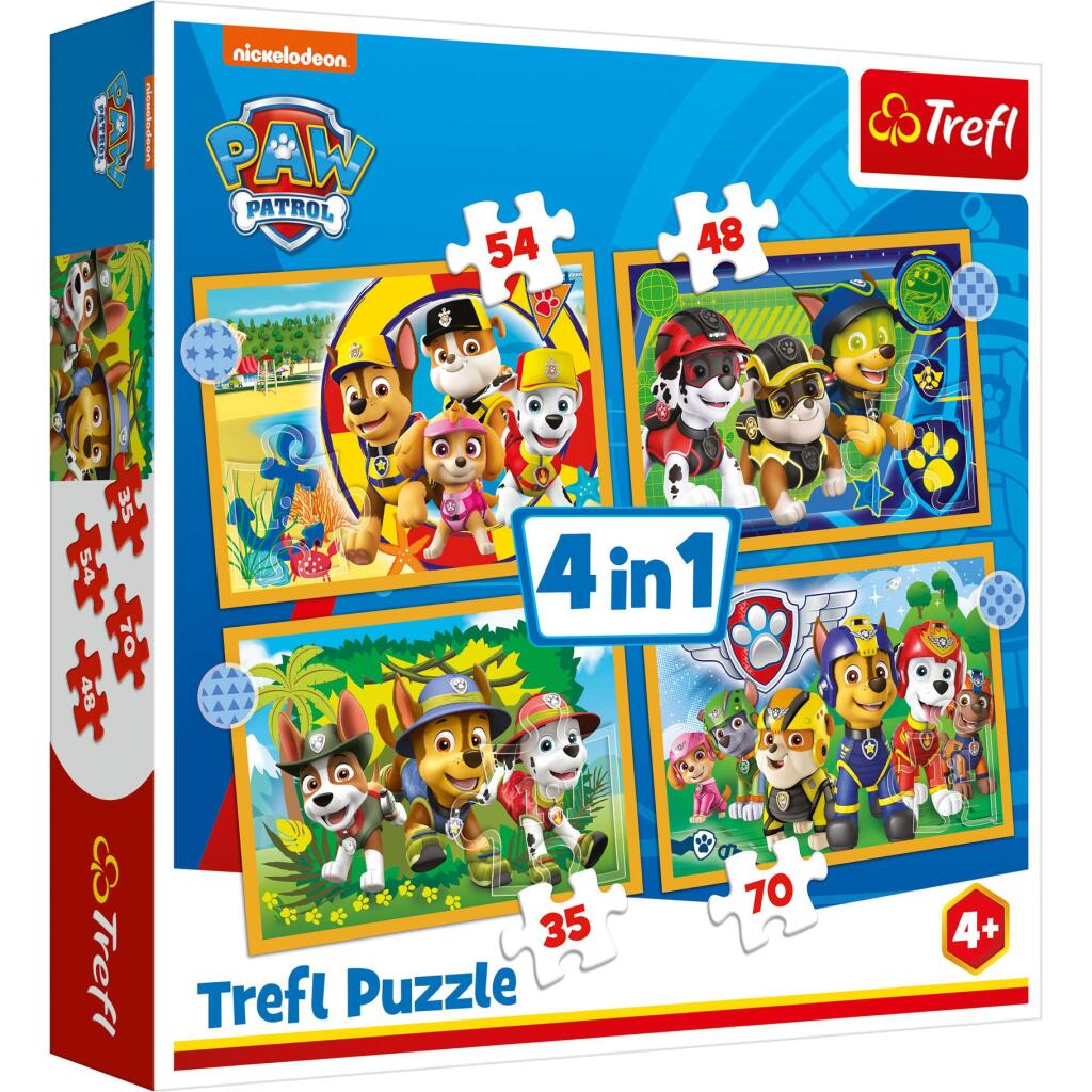 Trefl\u0020Paw\u0020Patrol\u00204in1\u0020Puzzel\u002035\u002D70\u0020Stukjes