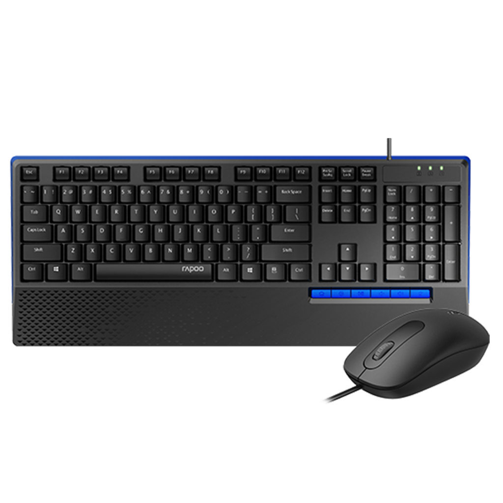 Rapoo\u0020Toetsenbord\u0020Combo\u0020Bedr.zwnx2000