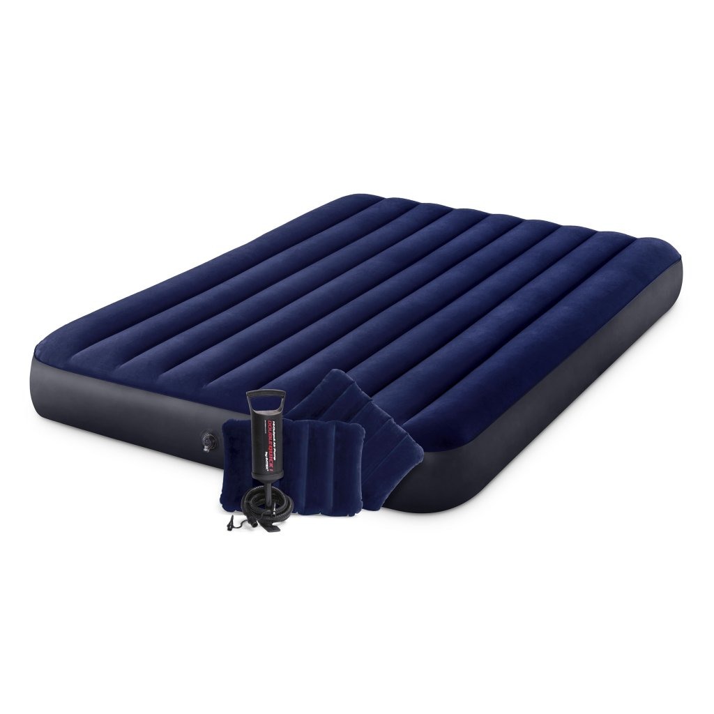 Intex\u002064765\u0020Classic\u0020Downy\u0020Airbed\u0020\u002B\u0020Kussens\u0020en\u0020Pomp\u0020152x203x25\u0020cm