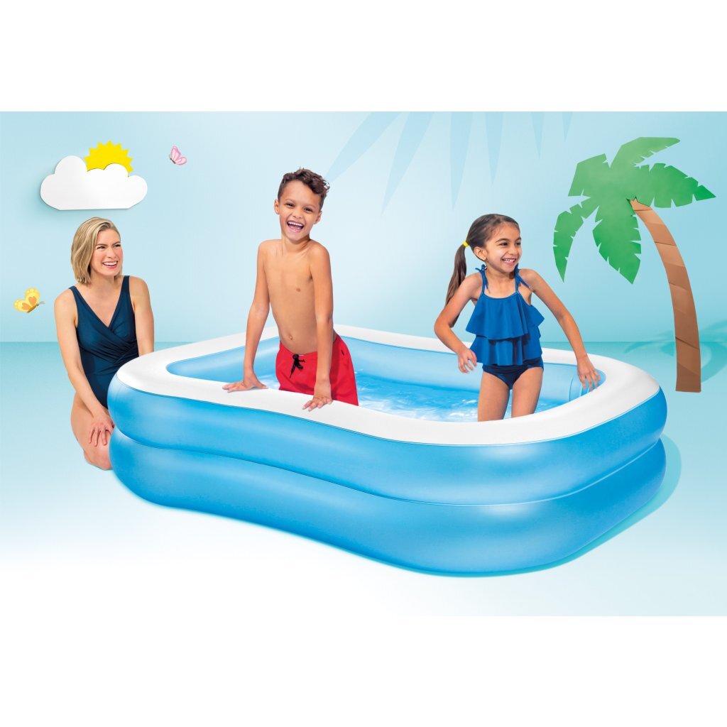 Intex\u002057180NP\u0020Wet\u0020Set\u0020Collection\u0020Family\u0020Pool\u0020Opblaaszwembad\u0020203x152x48\u0020cm\u0020Blauw\u002FWit