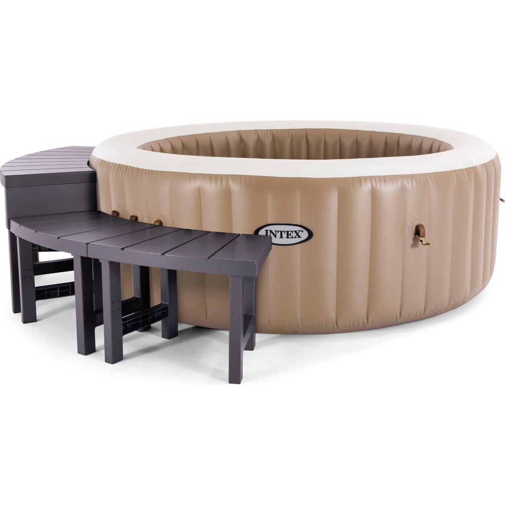 Intex\u002028515\u0020Spa\u0020Bijzettafel\u0020Set\u00203\u002Ddelig\u0020Grijs