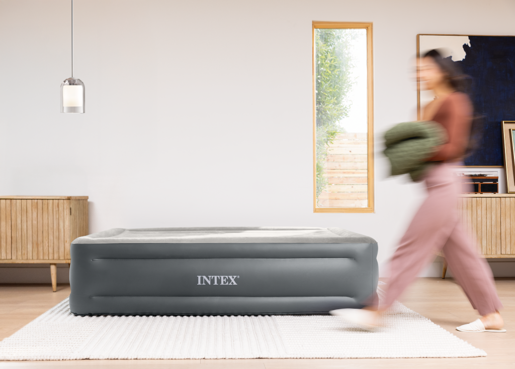 Intex\u002064126ND\u0020Queen\u0020Essential\u00202\u002DPersoons\u0020Luchtbed\u0020203x152x51\u0020cm\u0020\u002B\u0020Ingebouwde\u0020Pomp\u0020Grijs\u002FZwart