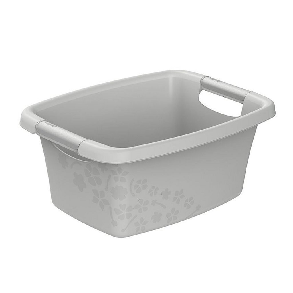 Rotho\u0020Flowers\u0020Wasmand\u002012L\u0020Cool\u0020Grijs