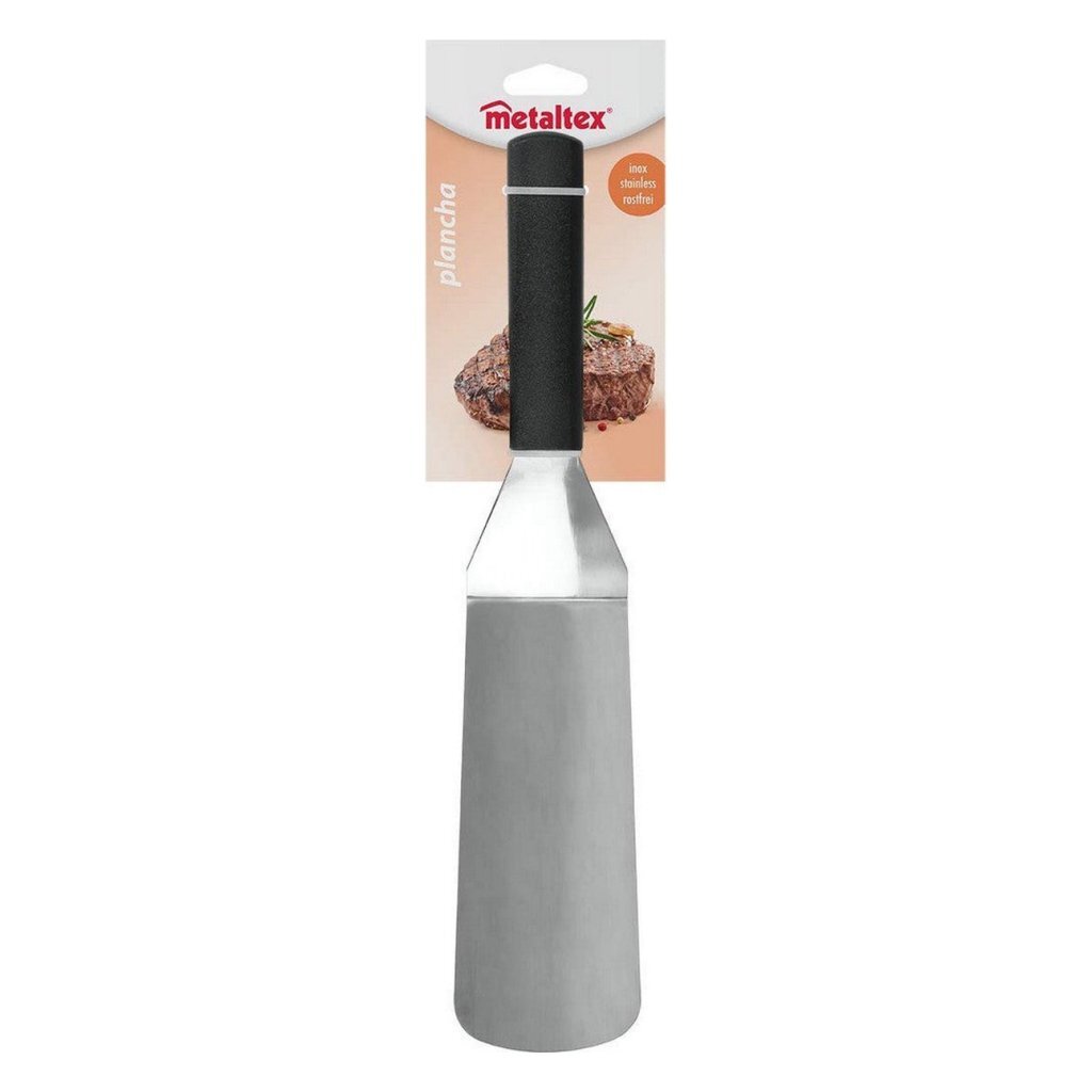 Metaltex\u0020Plancha\u0020Rechthoekige\u0020Barbecue\u0020Spatel\u002035\u0020cm\u0020RVS\u002FZwart