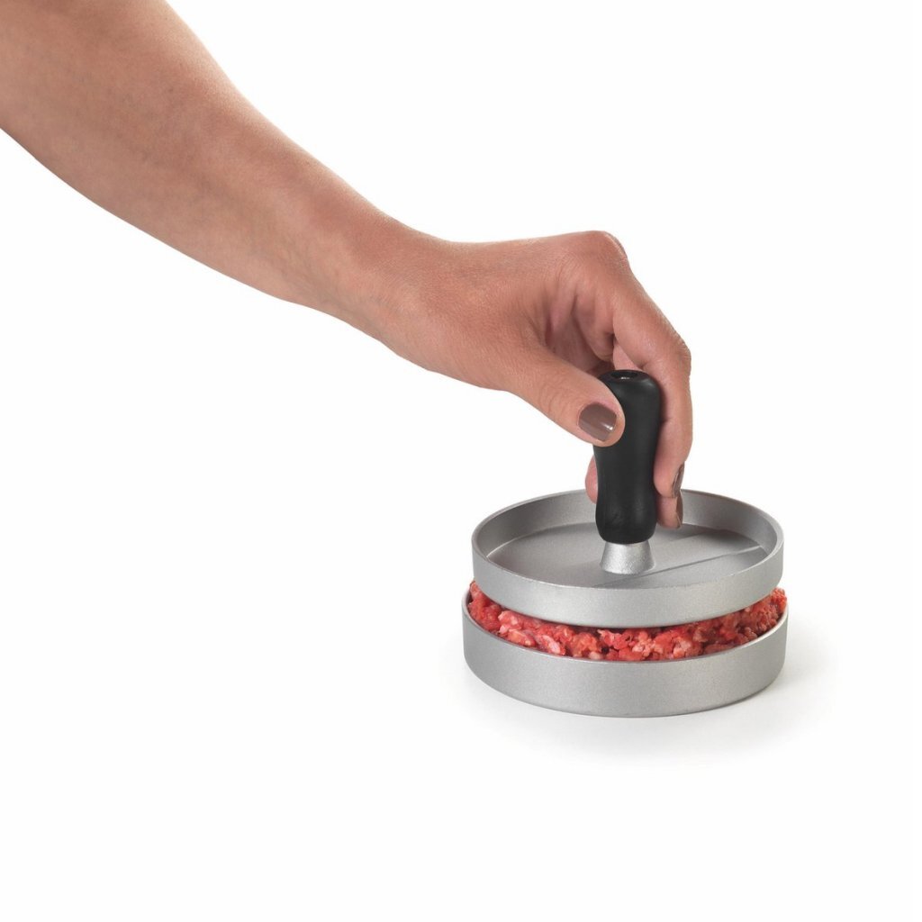 Metaltex\u0020Kitchen\u0020Helpers\u0020Hamburgerpers\u002011.5\u0020cm\u0020Staal\u002FZwart