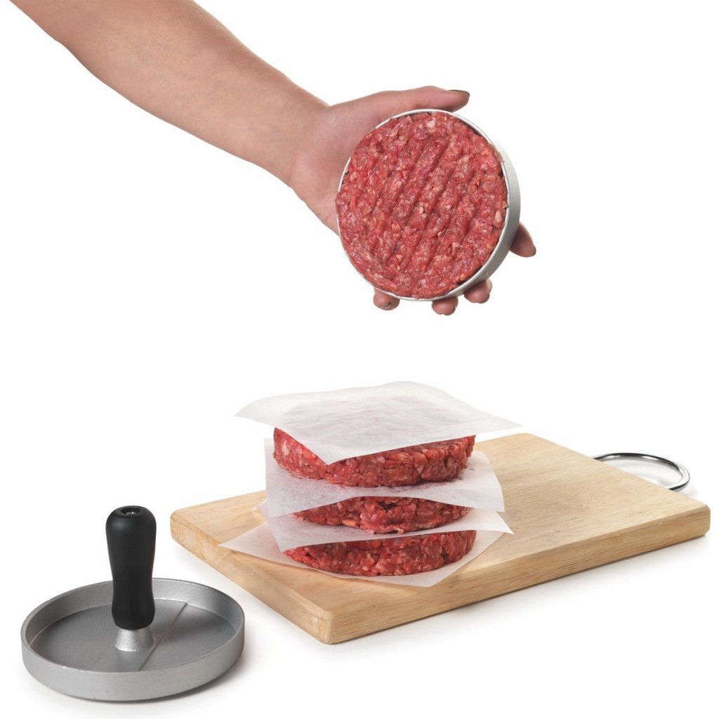 Metaltex\u0020Kitchen\u0020Helpers\u0020Hamburgerpers\u002011.5\u0020cm\u0020Staal\u002FZwart