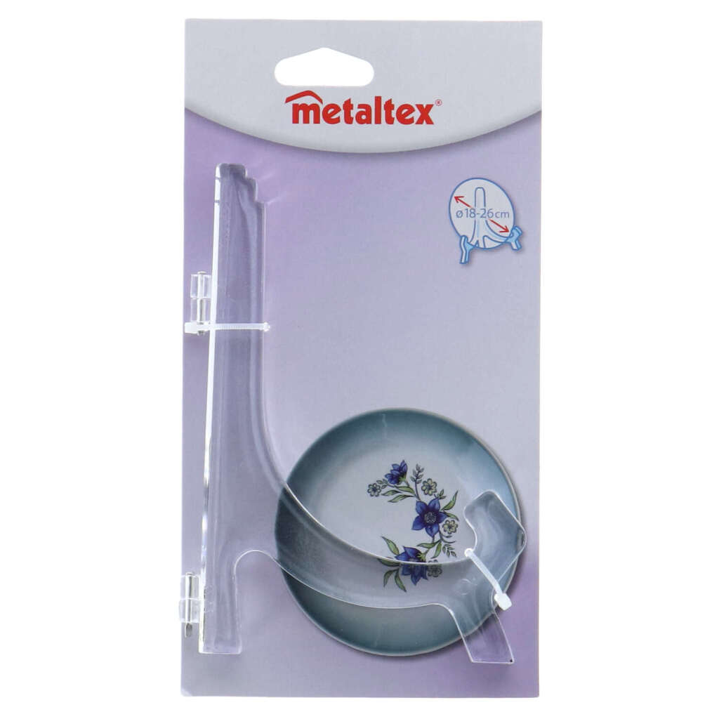 Metaltex\u0020Bordenhouder\u002018\u002D26\u0020cm\u0020Transparant