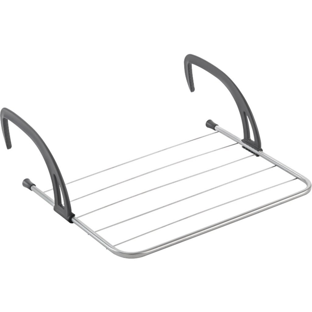 Metaltex\u0020Favonio\u0020Radiator\u002DBalkon\u0020Droogrek\u00203\u0020m\u0020Drooglijn\u0020Zilver\u002FZwart