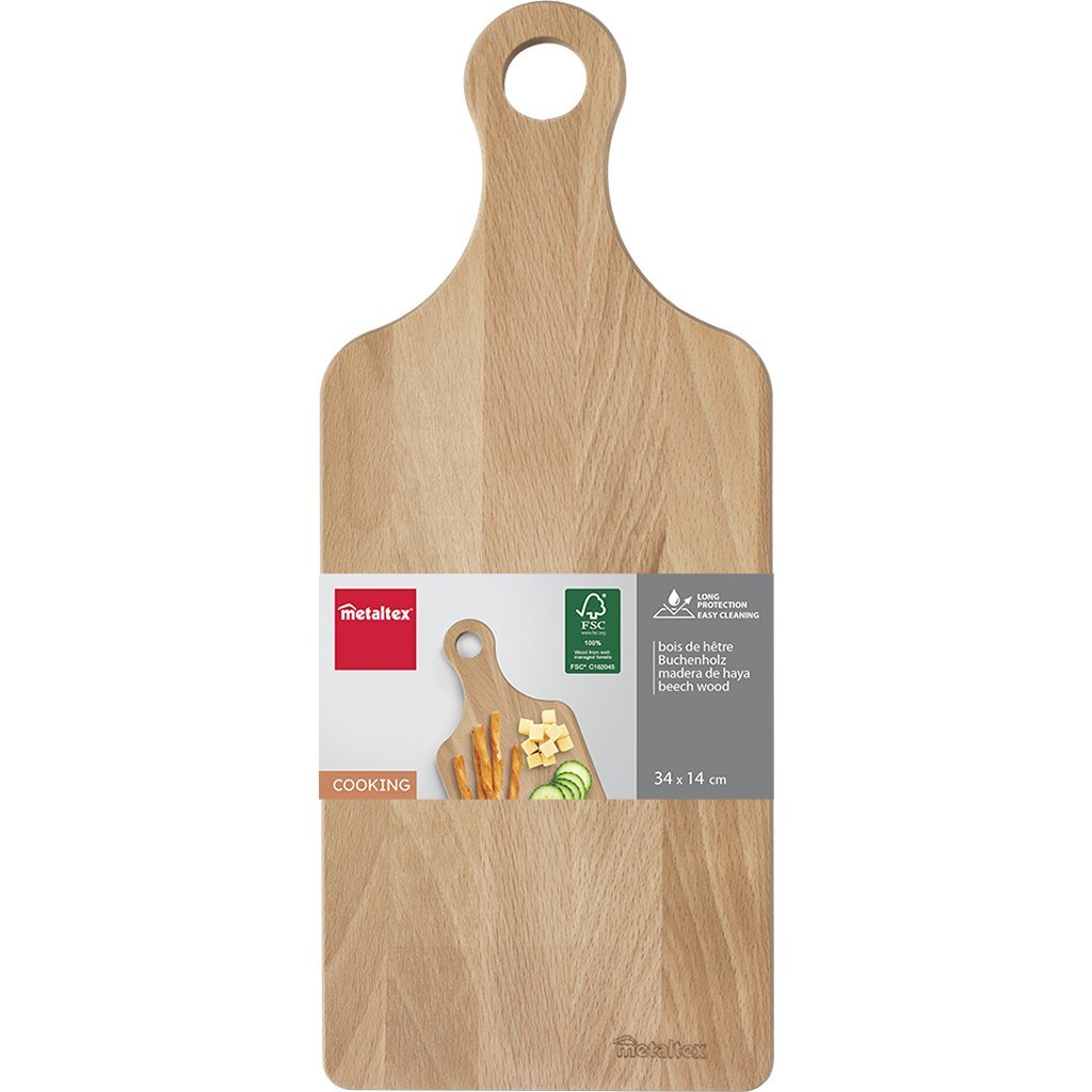 Metaltex\u0020Beukenhouten\u0020Plank\u0020met\u0020Greep\u002034x14\u0020cm