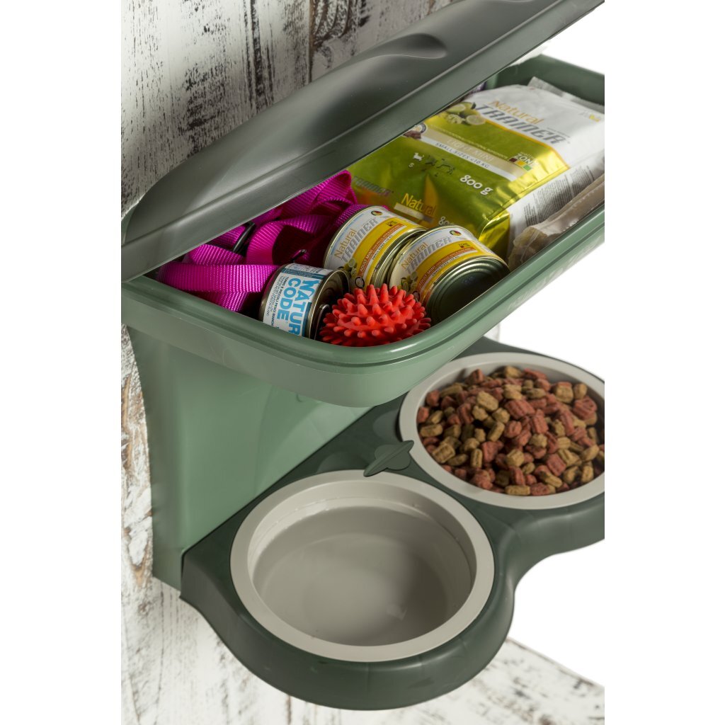 Bama\u0020Pet\u0020Hondenvoederbak\u002048x27x42\u0020cm\u0020Groen