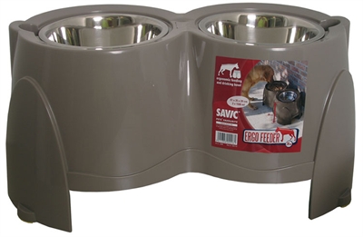 SAVIC\u0020VOERBAK\u0020ERGO\u0020FEEDER\u0020WARMGRIJS\u002061X35X28\u0020CM\u00202X1,5\u0020LTR