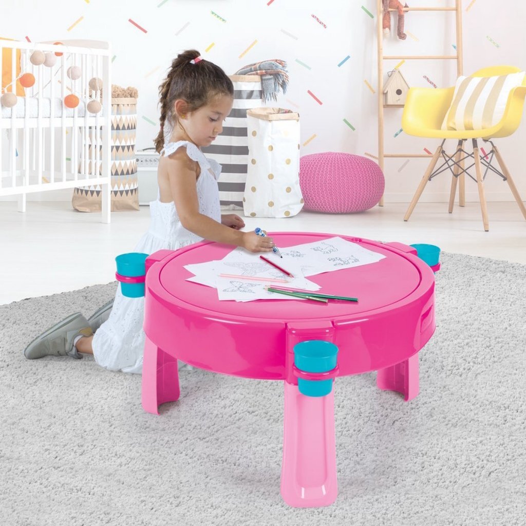 Dolu\u00202\u002Din\u002D1\u0020Watertafel\u0020\u0026amp\u003B\u0020Zandtafel\u0020met\u0020Accessoires\u0020Roze\u002098x98x77cm