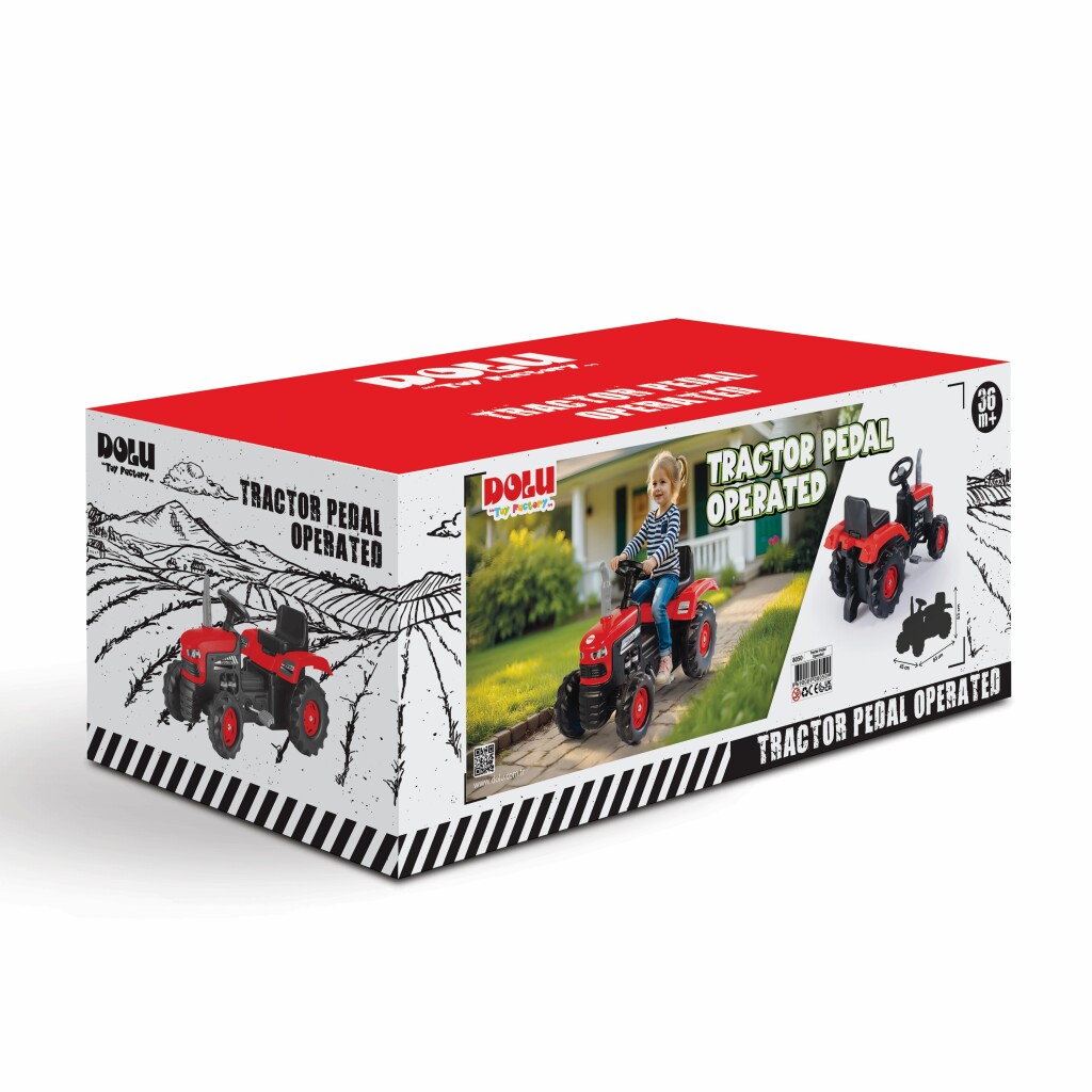 Dolu\u0020Traptractor\u0020met\u0020Claxon\u0020Rood\u002Fzwart