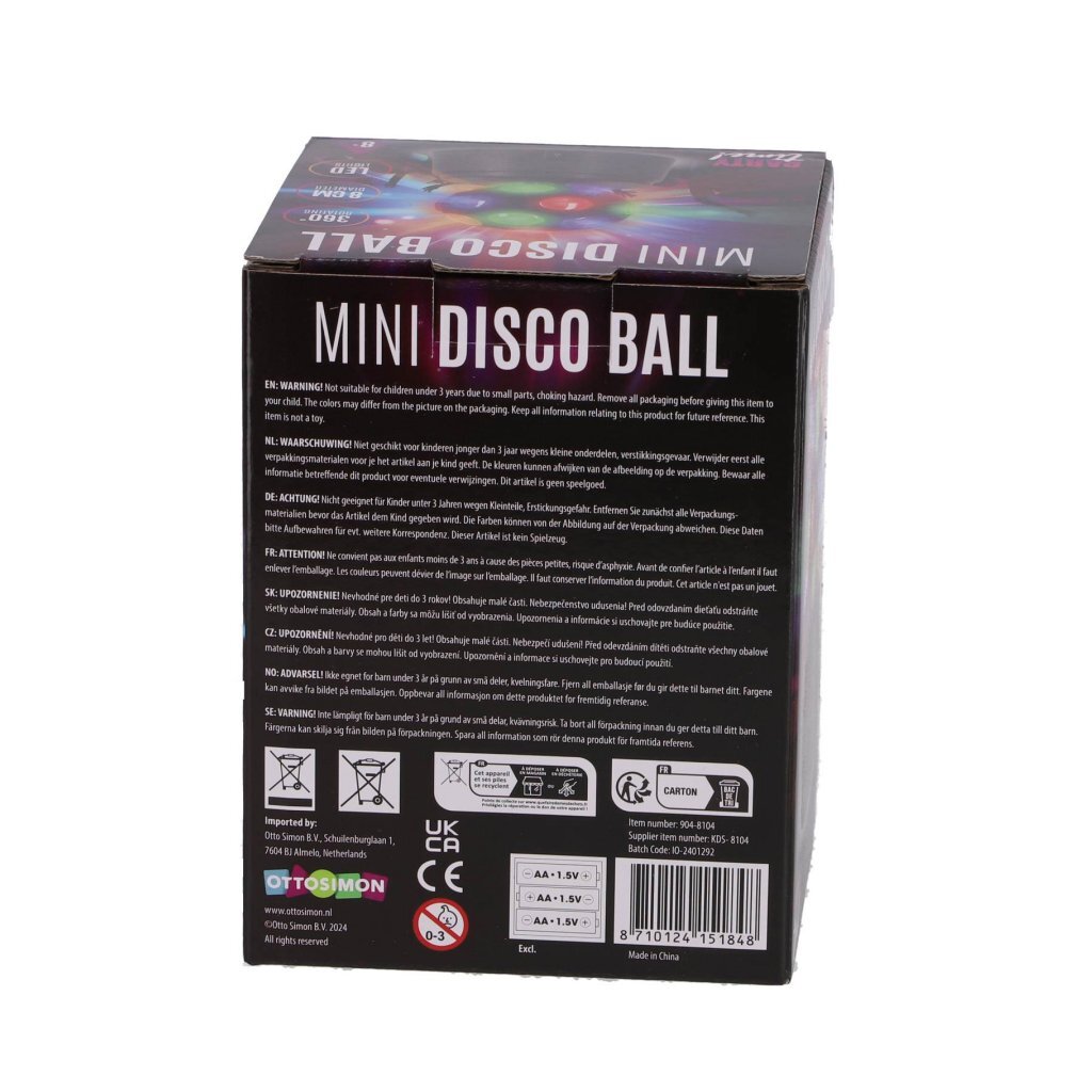 LED\u0020Mini\u0020Disco\u0020Bal\u0020Zwart