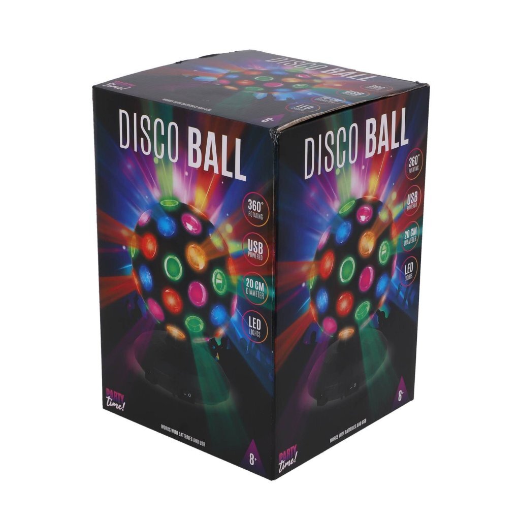 LED\u0020Disco\u0020Bal\u002020\u0020cm\u0020Zwart