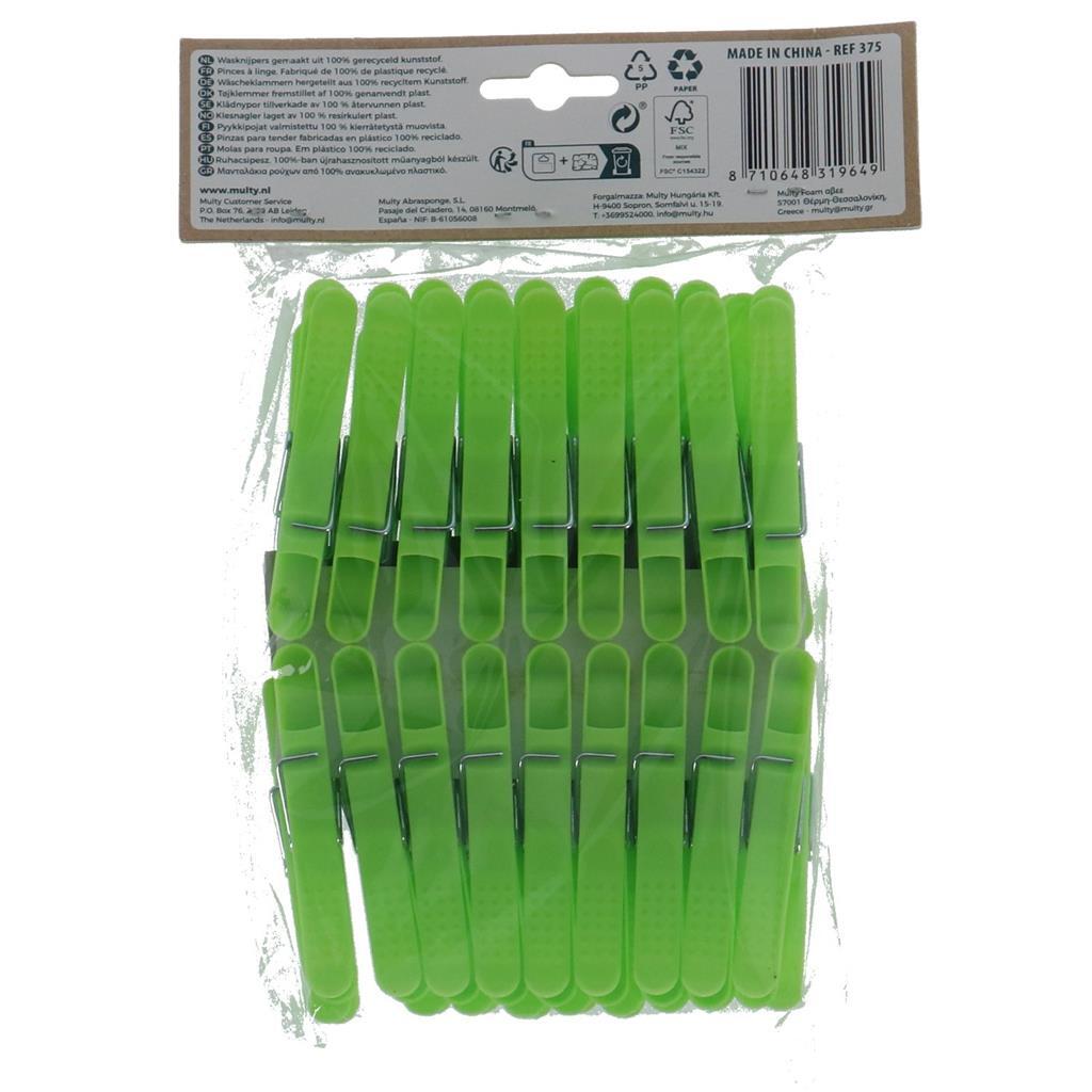 Multy\u0020ECO\u0020Gerecyclede\u0020Wasknijpers\u002036\u0020Stuks\u0020Groen
