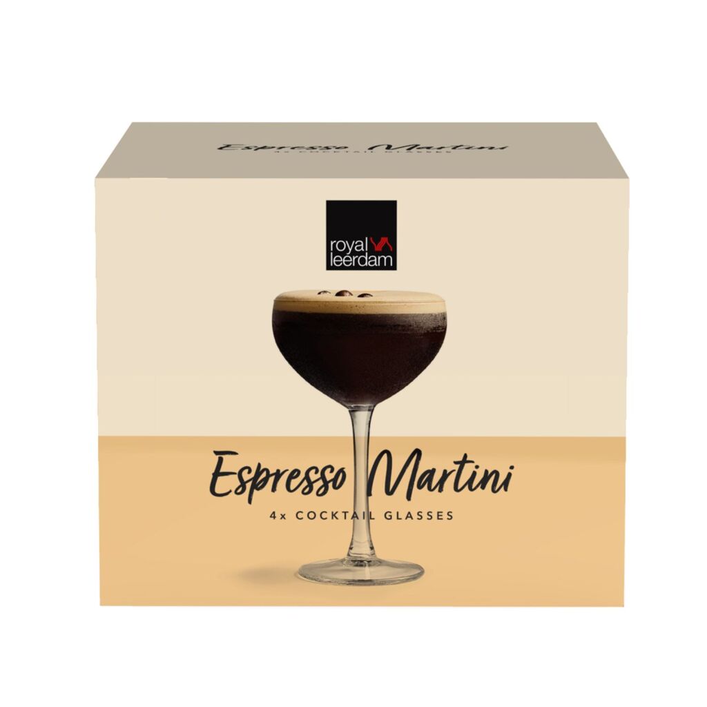 Royal\u0020Leerdam\u0020Espresso\u0020Martini\u0020Glas\u0020Set\u00204