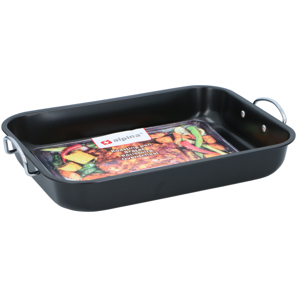 Alpina\u0020Ovenschaal\u002039x29x6\u0020cm\u0020Zwart