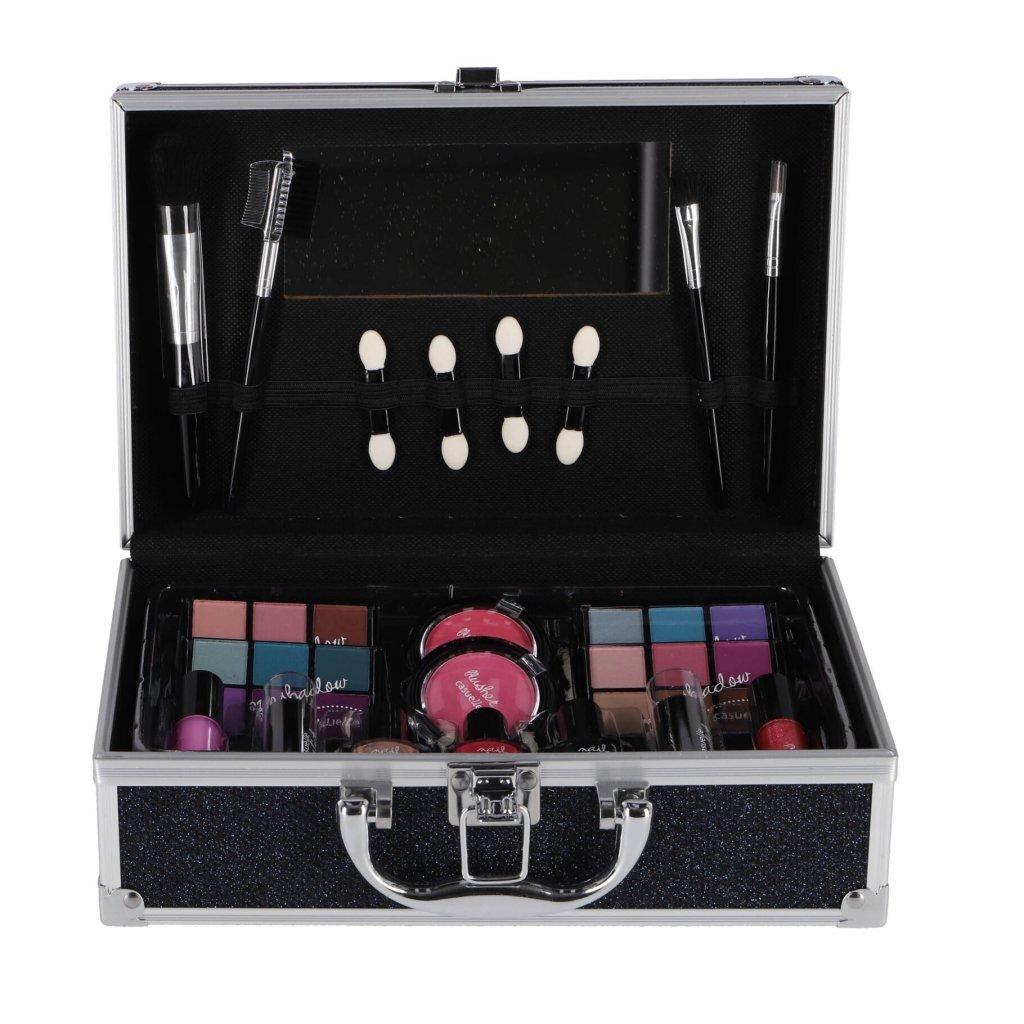 Casuelle\u0020Aluminium\u0020Make\u002DUp\u0020Koffer\u0020Donkerblauw\u002FGlitter