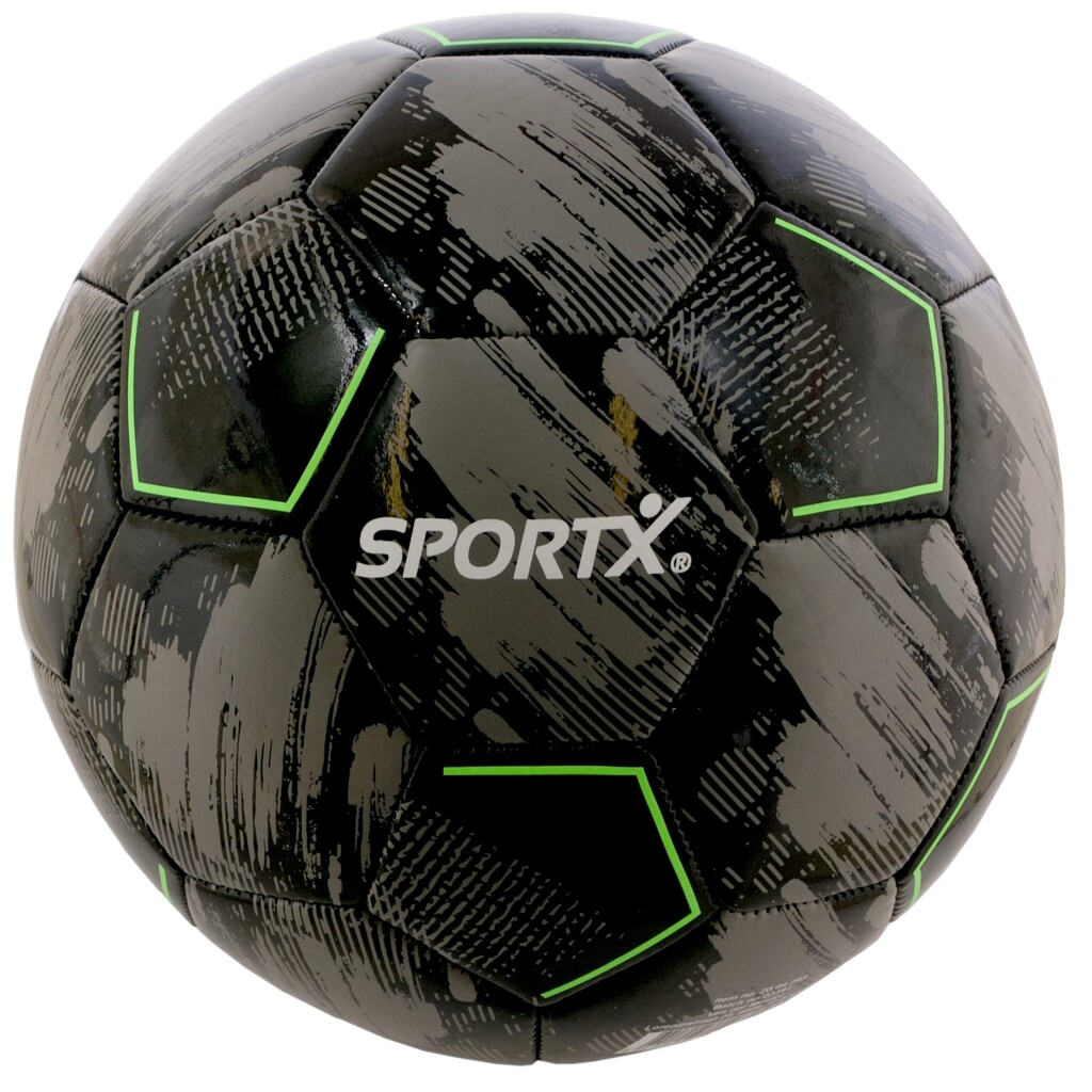 SportX\u0020Voetbal\u002022\u0020cm\u0020330\u002D350\u0020g\u0020Zwart\u002FGrijs\u002FNeon\u0020Groen