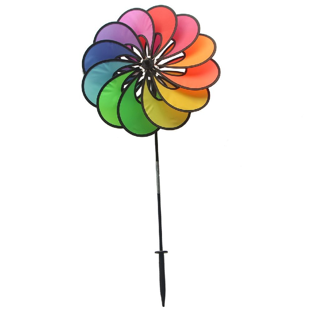 Rhombus\u0020Big\u0020Flower\u0020Regenboog\u0020Windvanger\u002048x73\u0020cm