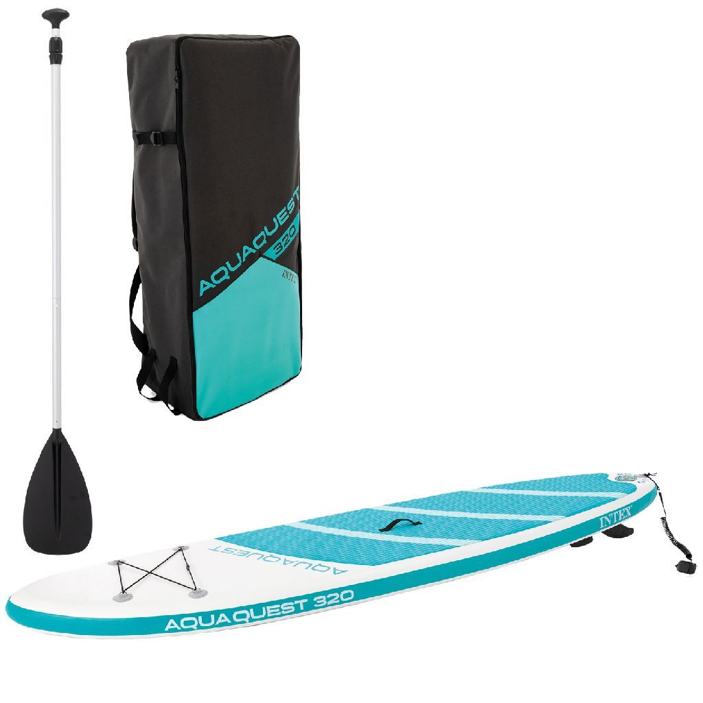 Intex\u002068242NP\u0020AquaQuest\u0020320\u0020Sup\u0020Board\u0020320x81x15\u0020cm\u0020Wit\u002FLichtblauw