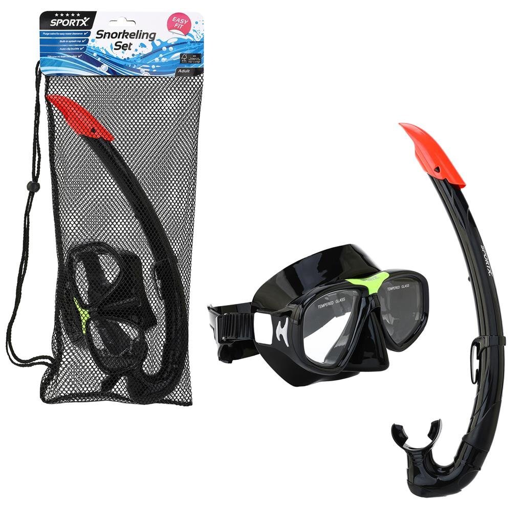 SportX\u0020Volwassenen\u0020Snorkelset\u00205\u0020Sterren\u0020Zwart