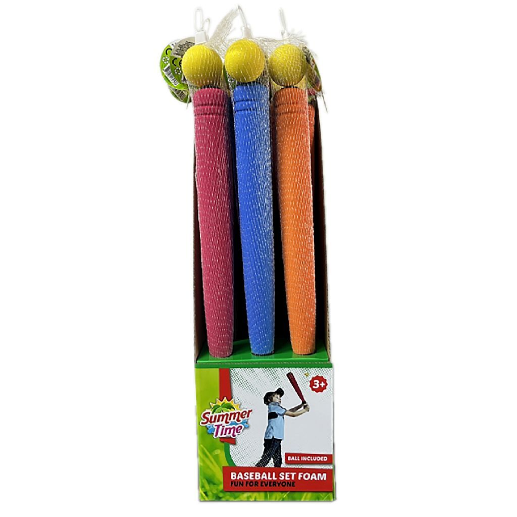 Summertime\u0020Foam\u0020Honkbal\u0020Set\u0020Assorti Summertime\u0020Foam\u0020Honkbal\u0020Set\u0020Assorti