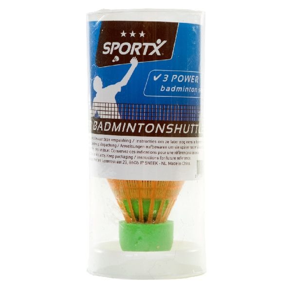 SportX\u0020Power\u0020Badmintonshuttles\u00203stuks