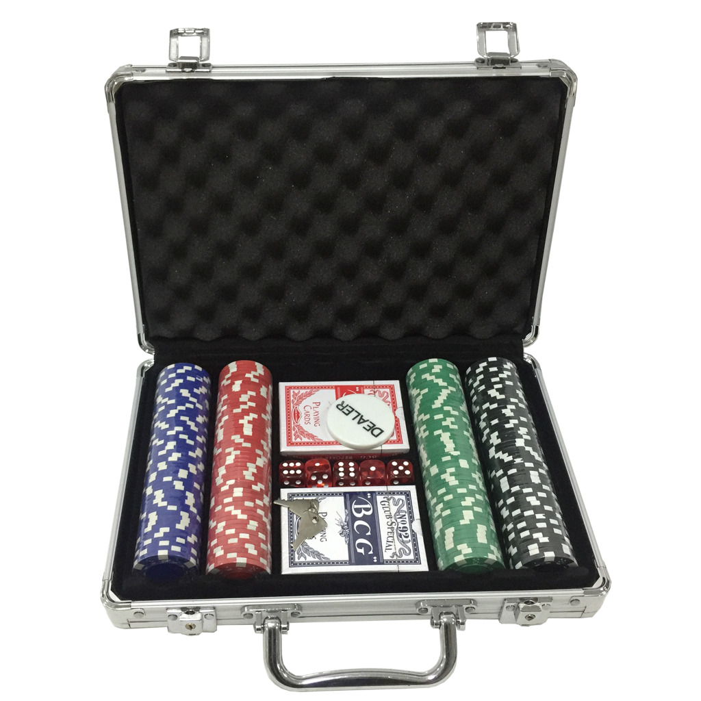 Poker\u0020Set\u0020in\u0020Aluminium\u0020Koffer