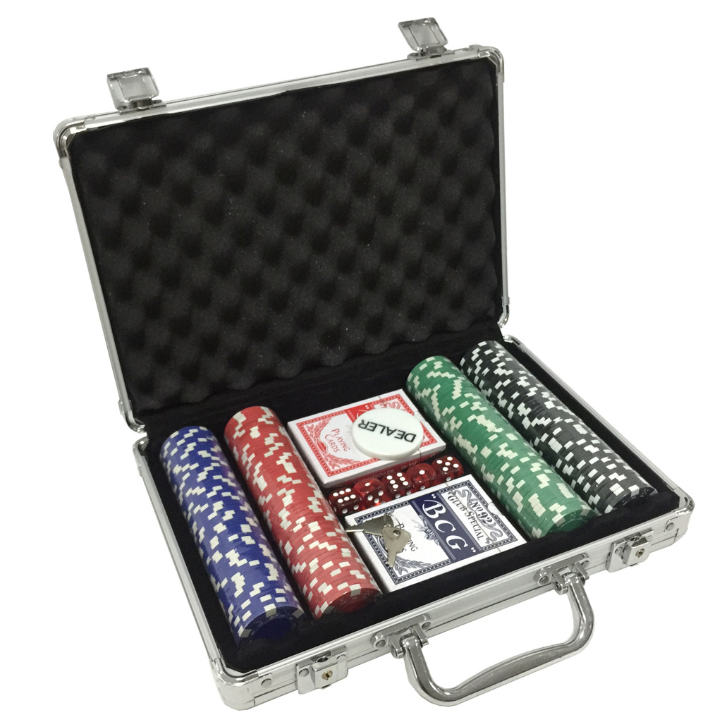 Poker\u0020Set\u0020in\u0020Aluminium\u0020Koffer