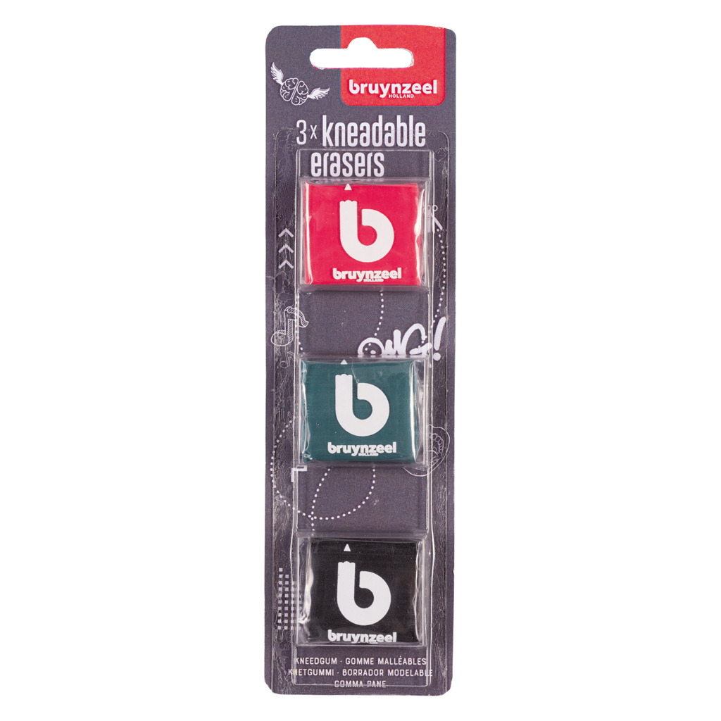 Bruynzeel\u0020Kneedgummen\u00203\u0020Stuks\u0020Assorti