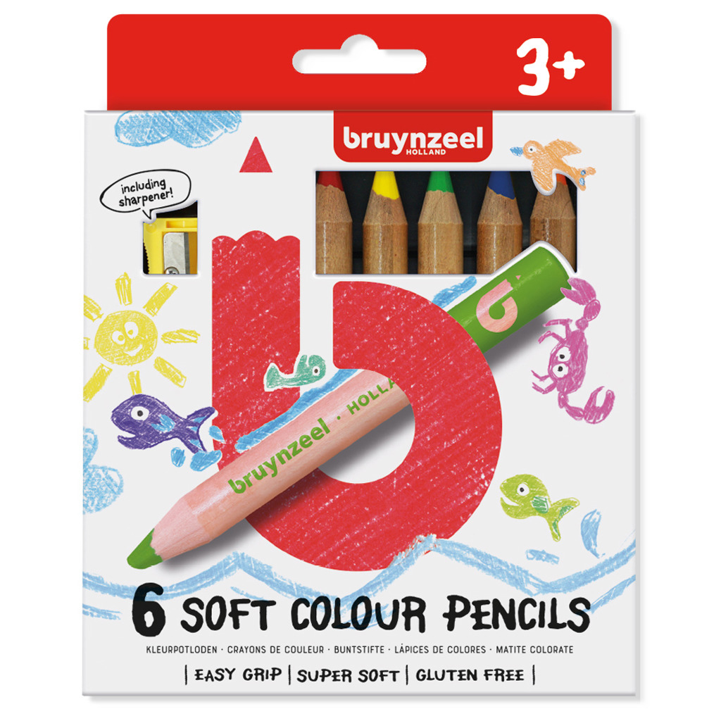 Bruynzeel\u0020Soft\u0020Colour\u0020Kleurpotloden\u00206\u0020Stuks