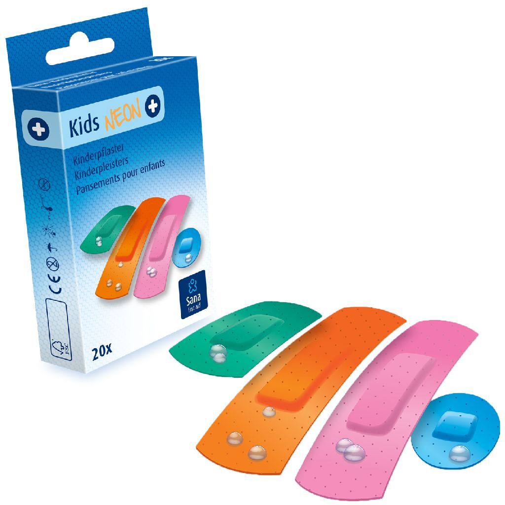 Sana\u0020First\u0020Aid\u0020Kids\u0020Pleisterstrips\u002020\u0020Stuks