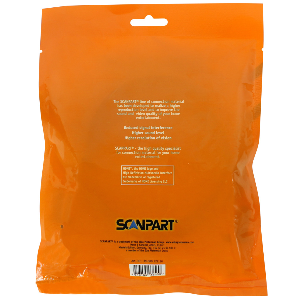 Scanpart\u0020HDMI\u0020Kabel\u0020Oranje\u00203m Scanpart\u0020HDMI\u0020Kabel\u0020Oranje\u00203m