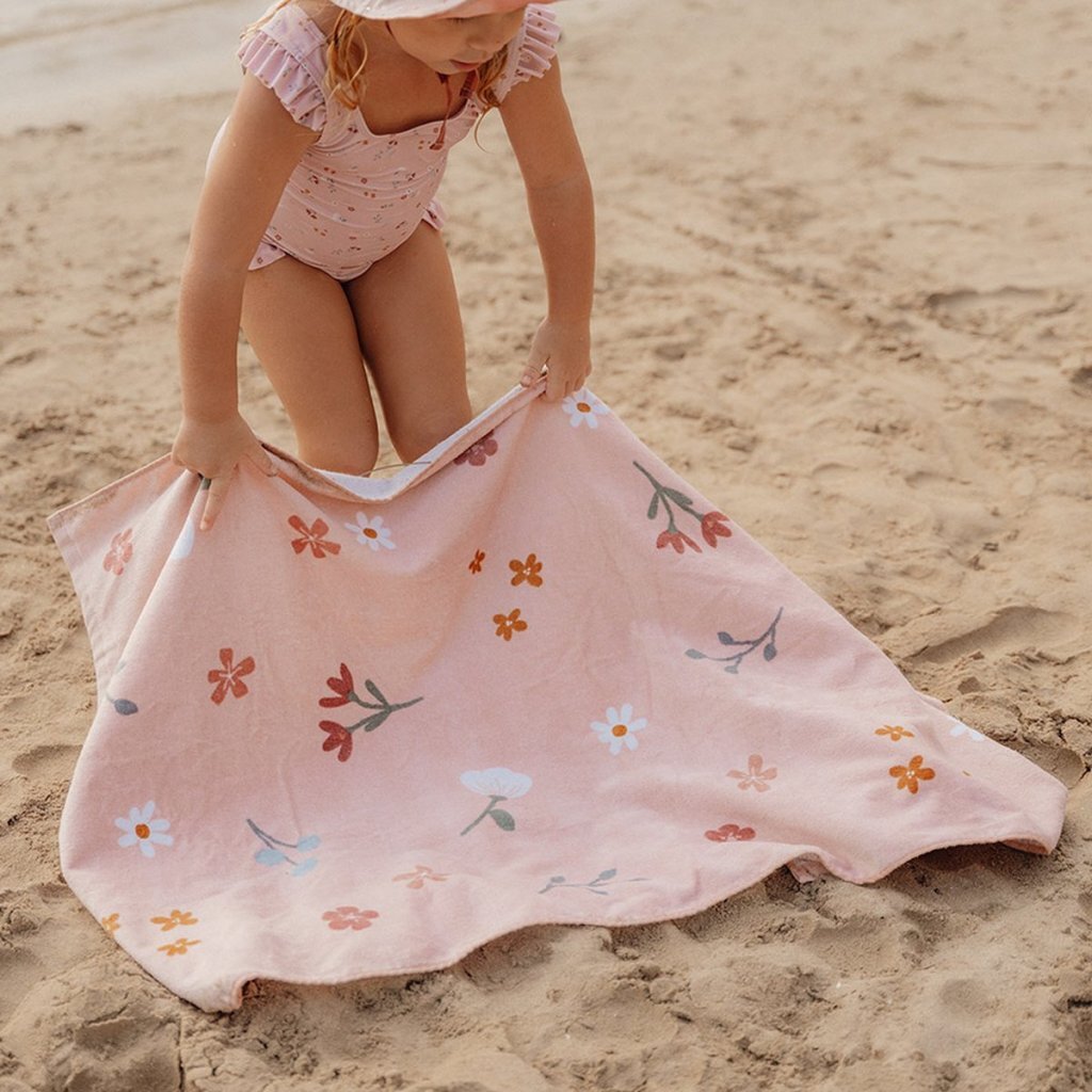 Little\u0020Dutch\u0020Pink\u0020Flowers\u0020Strandlaken\u002060x120\u0020cm\u0020Lichtroze