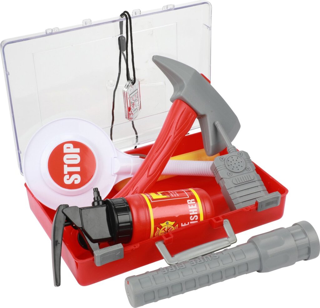 Toi\u0020Toys\u0020Fire\u0020Fighter\u0020Brandweerkoffer\u0020met\u0020Accessoires\u002025x16x6cm