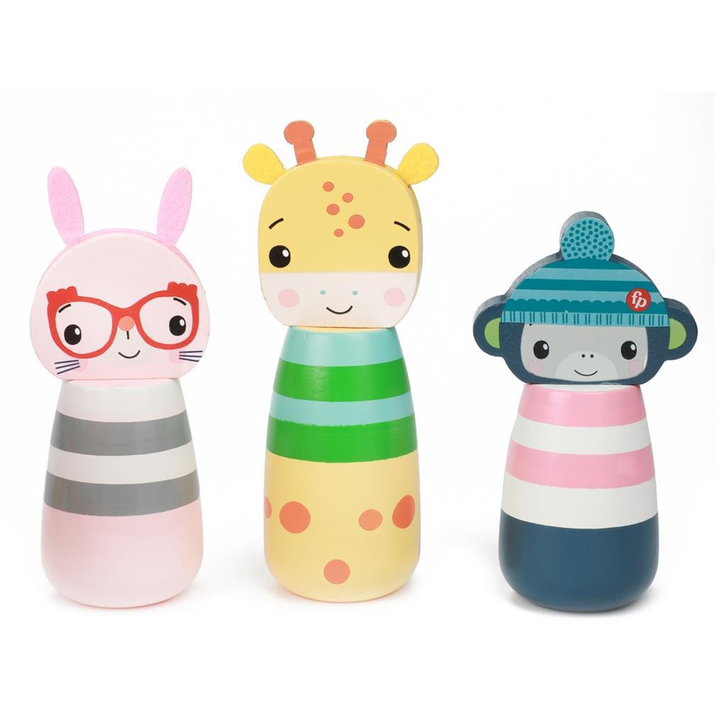 Fisher\u0020Price\u0020Houten\u0020Kegelspel\u0020Dieren