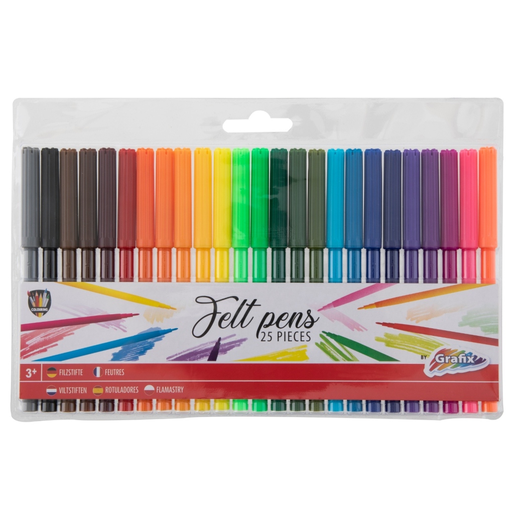 Grafix\u0020Viltstiften\u002025\u0020Stuks
