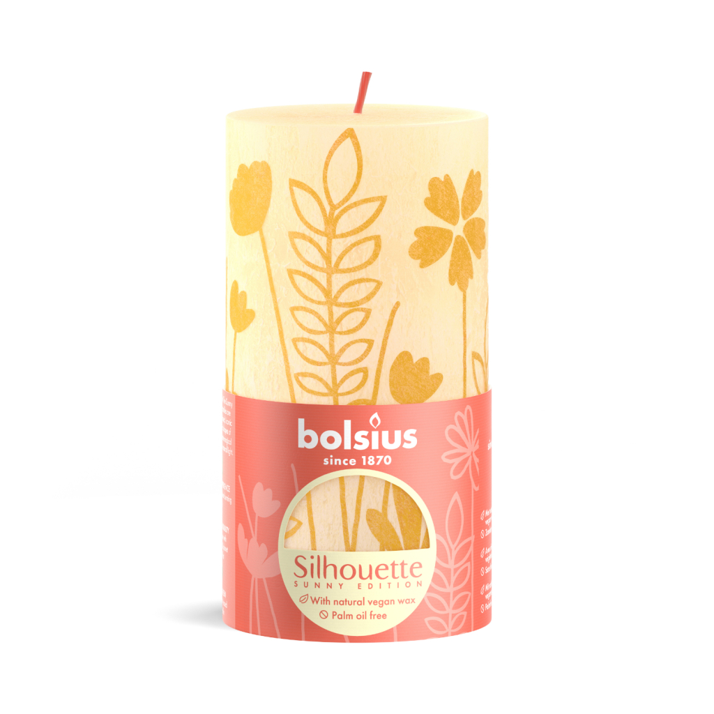 Bolsius\u0020Stompkaars\u0020Silhouette\u0020Botergeel\u0020Met\u0020Print\u002013x6,8\u0020cm Bolsius\u0020Stompkaars\u0020Silhouette\u0020Botergeel\u0020Met\u0020Print\u002013x6,8\u0020cm