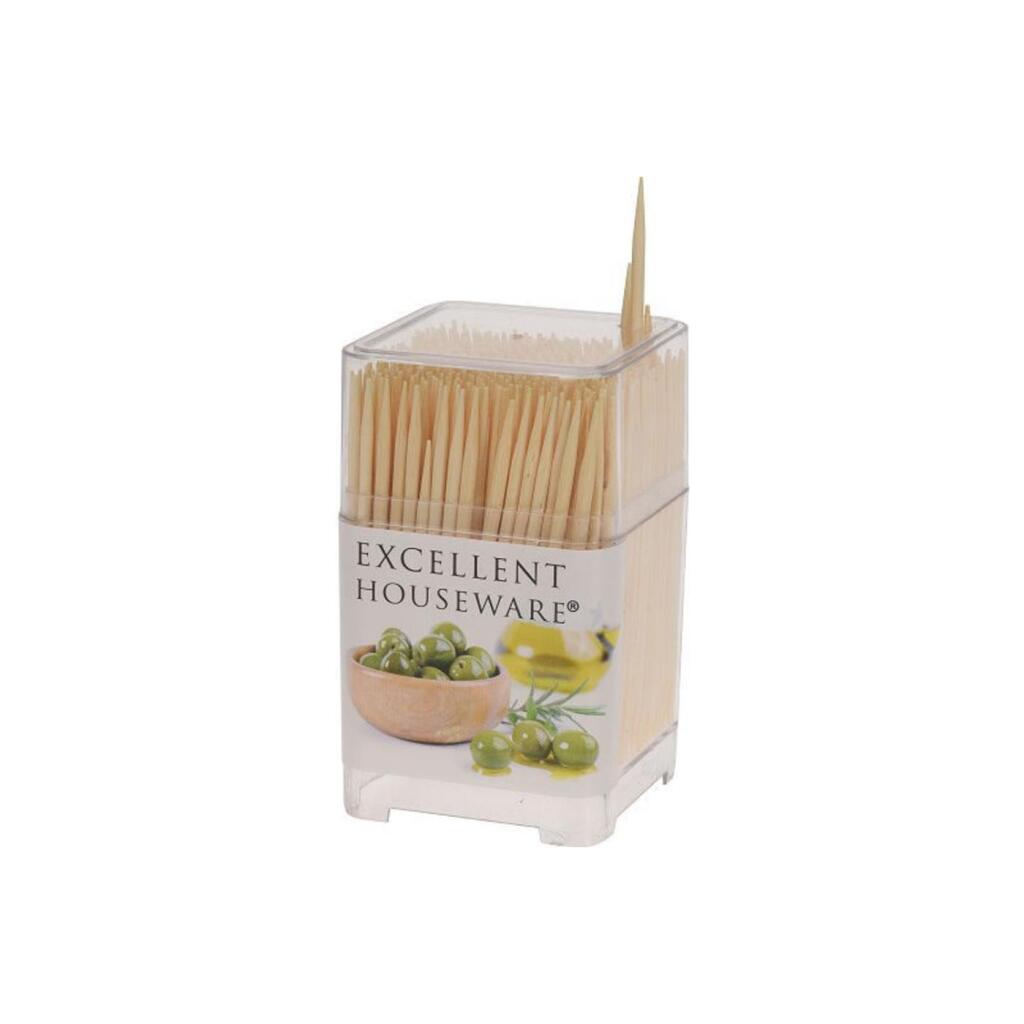Excellent\u0020Houseware\u0020Cocktailprikkers\u0020450\u0020stuks\u0020in\u0020vierkante\u0020koker